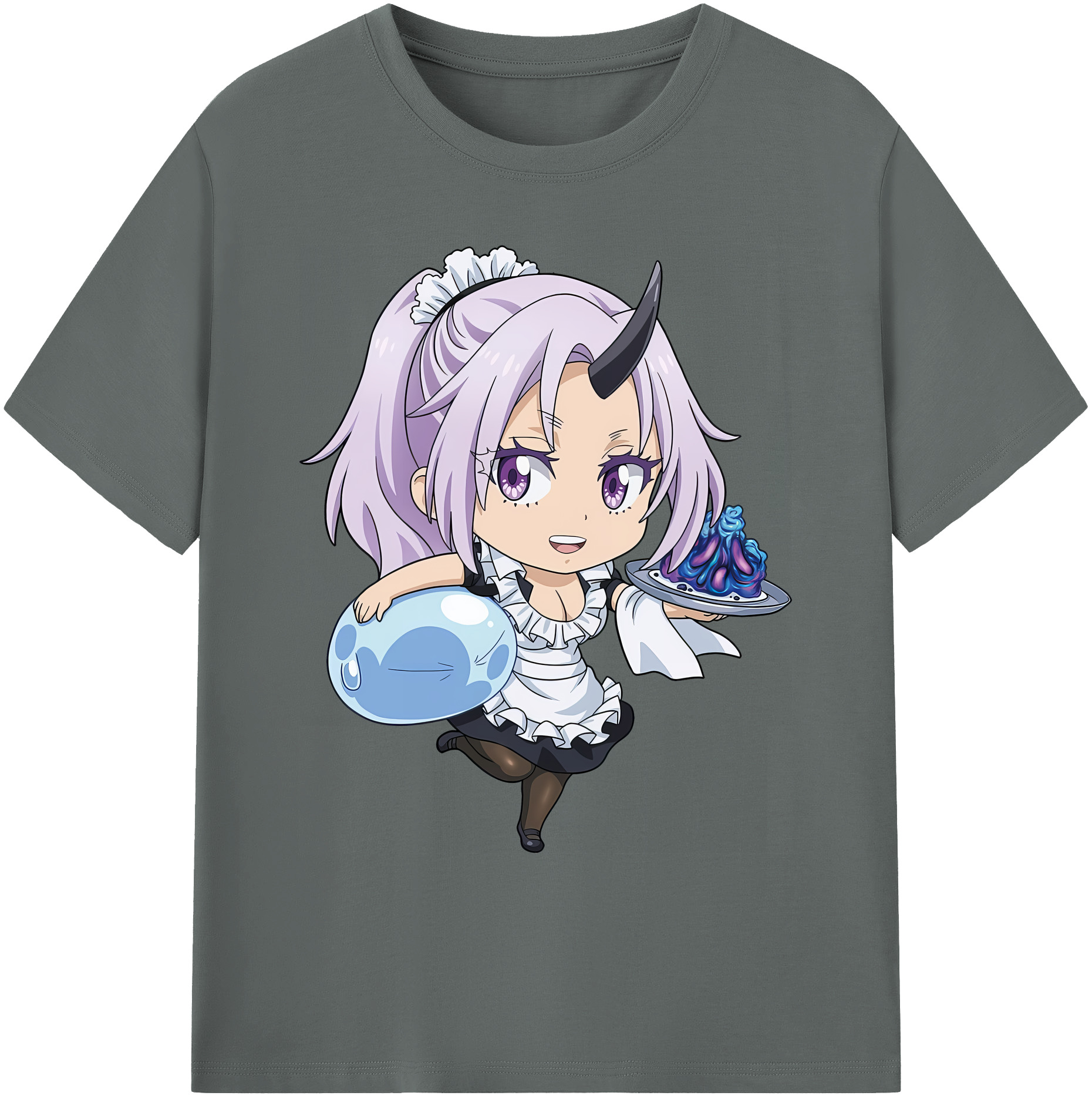 （画像用） 転スラ Regarding Reincarnated to Slime 綿100％ メンズ半袖Tシャツ｜肌触りやわらか＆通気性